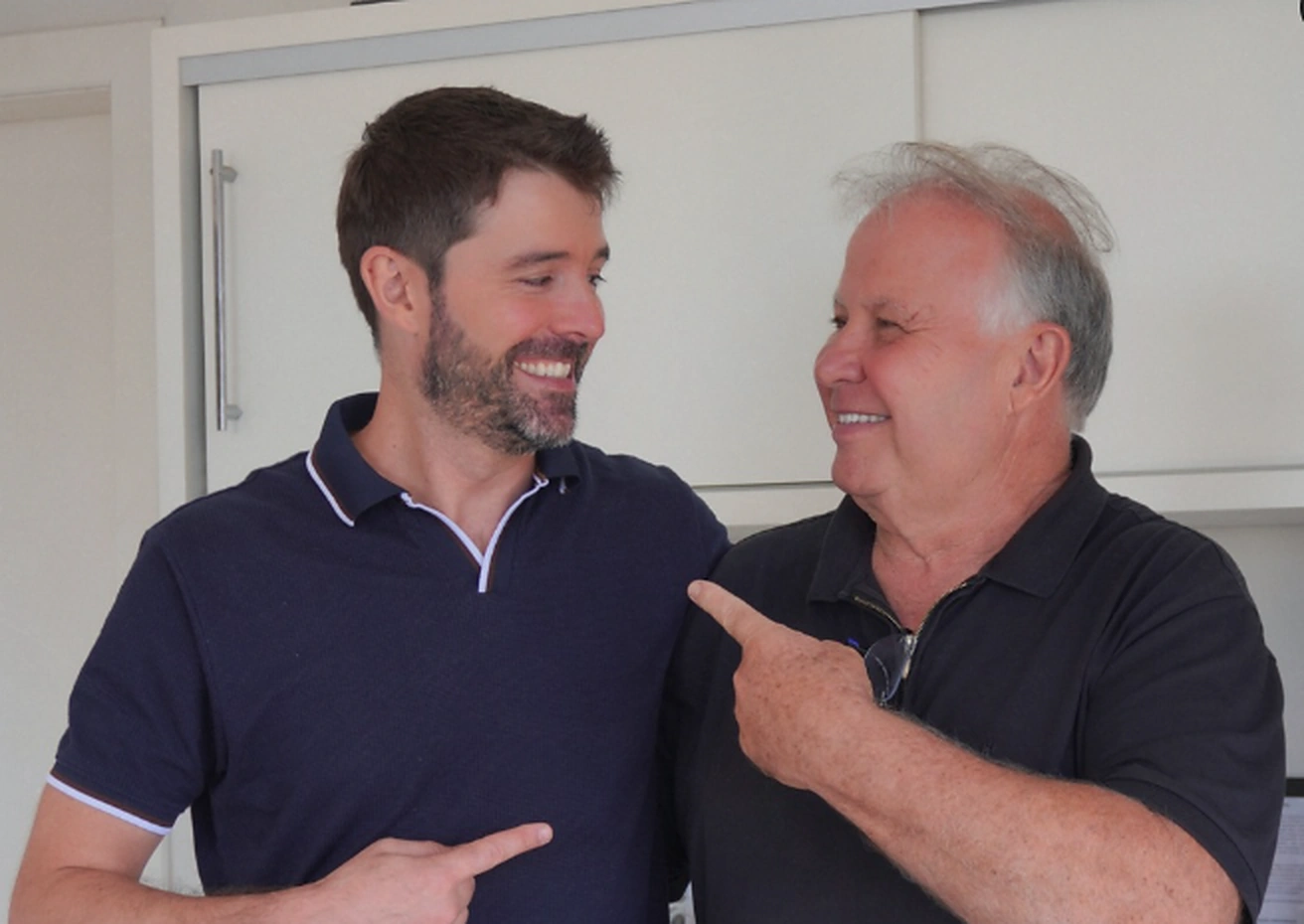 Juarez e Juliano Grandi em um encontro da Racon Farroupilha