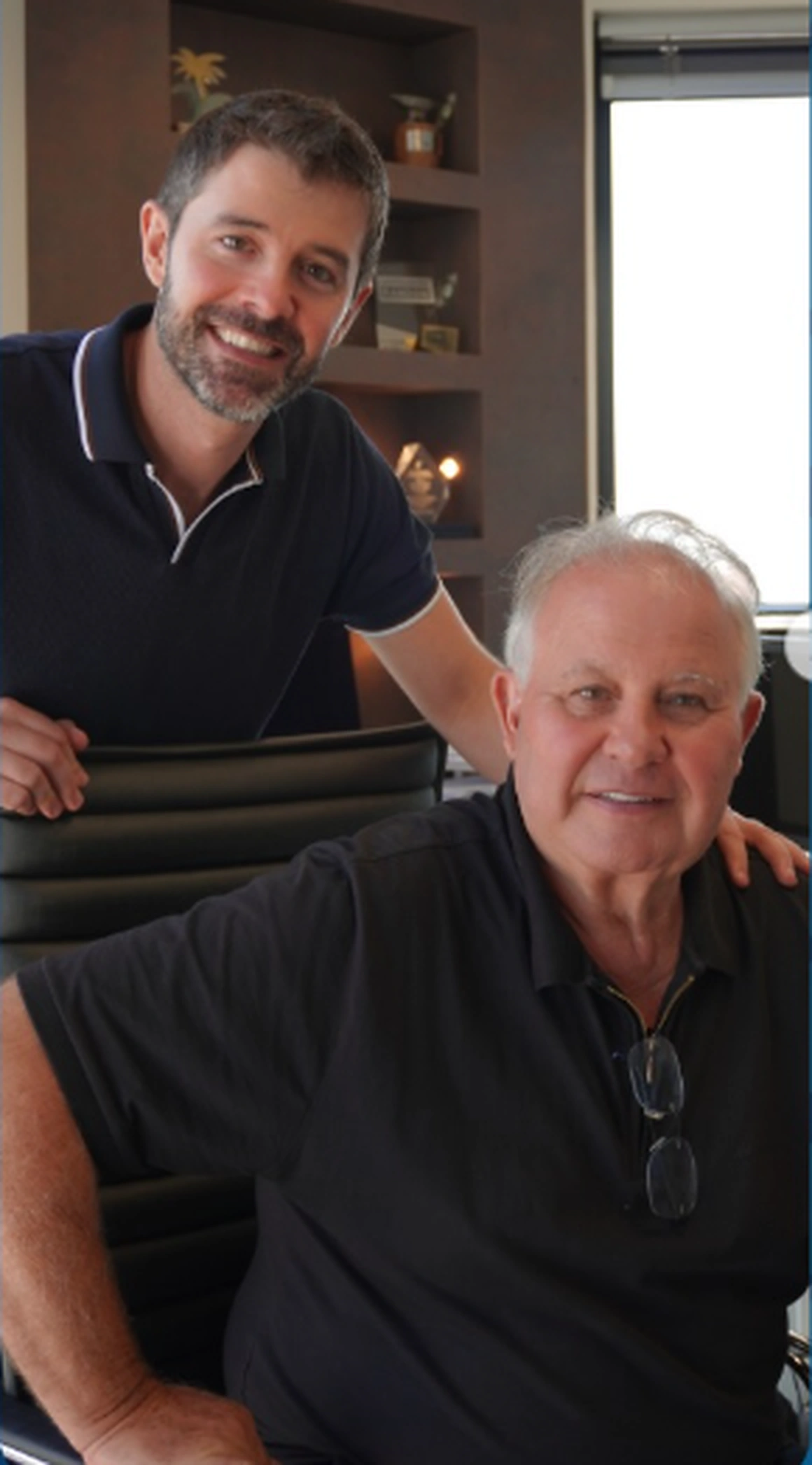 Juliano e Juarez Grandi juntos na Racon Farroupilha
