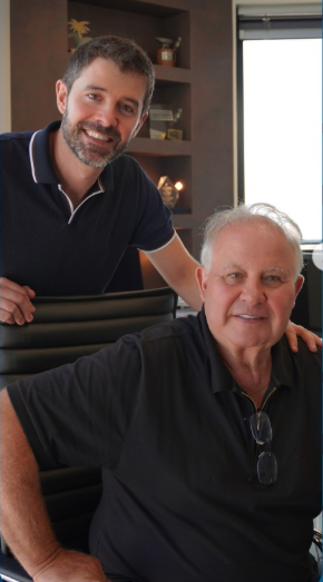 Juliano e Juarez Grandi juntos na Racon Farroupilha